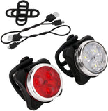 Bike Lights Front and Back Rechargeable Set