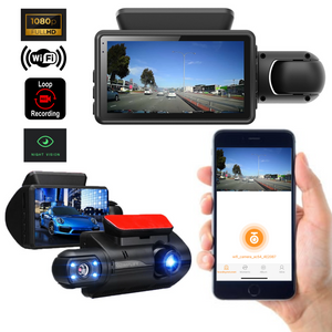 1080P WiFi Dual Lens Dash Camera